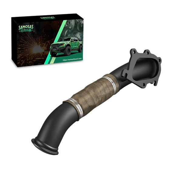 Chevy  2001-2004 GMC 6.6L LB7 Duramax Diesel Turbo 3" Downpipe Exhaust Black
