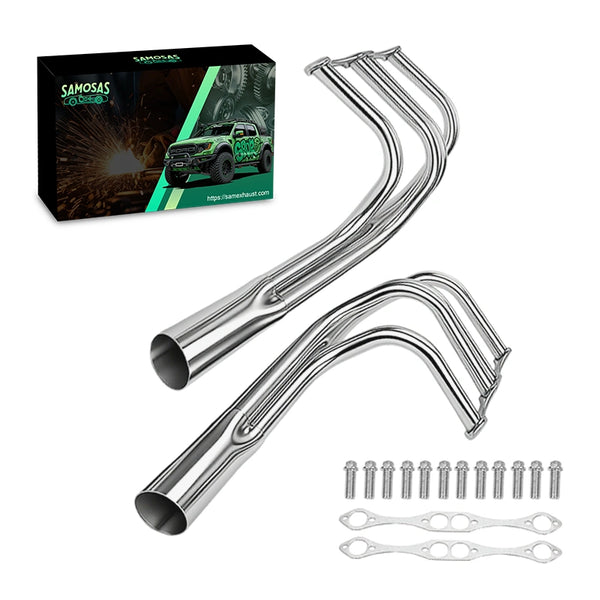 For Chevy 265-400 Small Block V8 1-5/8" T-Bucket Exhaust Header