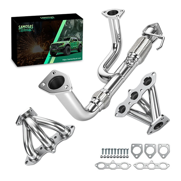 1998-2003 Honda Accord 3.0L Acura CL/TL 3.2L V6 Exhaust Header with Flex Pipe Kit