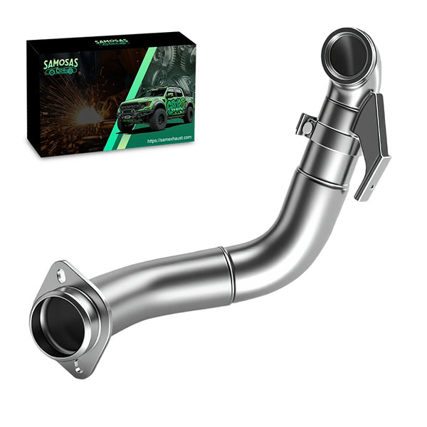Downpipe Exhaust 4" Turbo For 2015-2019 Ford Super Duty 6.7L Powerstroke F250 F350 F450 F550