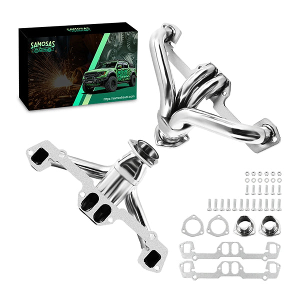 Shorty Exhaust Header for 1966-1996 Dodge Chrysler Plymouth Small Block 273-360 5.2L 5.6L