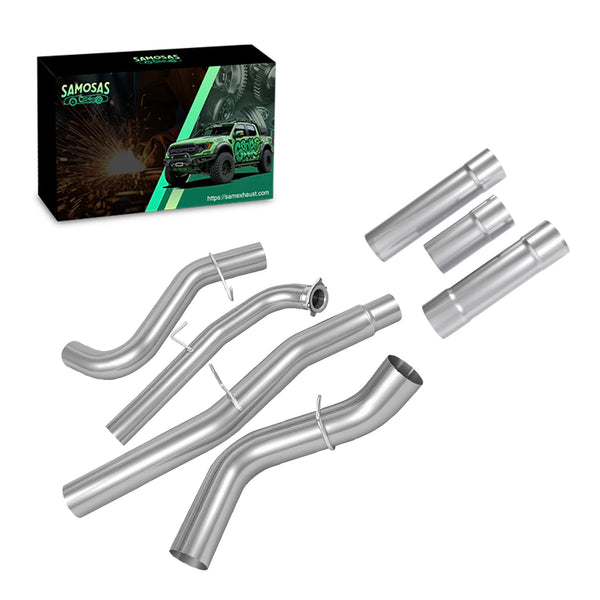 L5P Duramax 5" Full Exhaust System for 2017-2023 Silverado/Sierra HD - Downpipe Back Race Pipe | 304 Stainless Steel | Off-Road Only