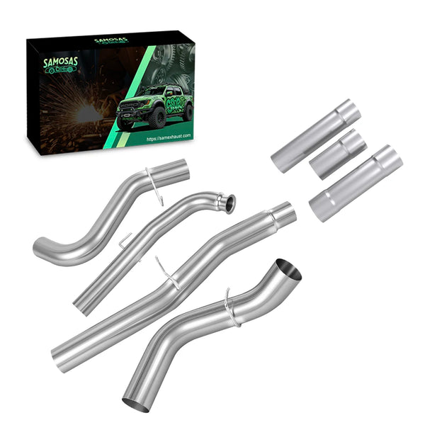 6.6L Duramax Downpipe-Back Race Exhaust for 2011-2015 Silverado/Sierra HD - Fits 2500/3500 Models | Mandrel-Bent Construction