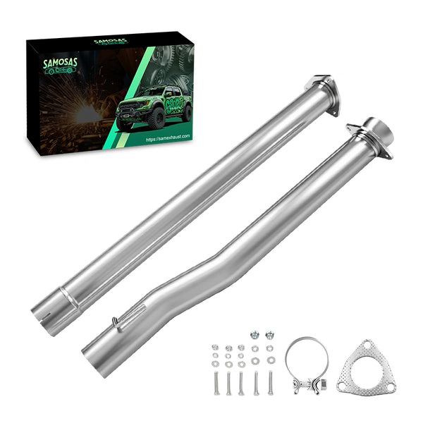 4" 6.7L Powerstroke Exhaust Pipe for 2011-2017 Ford Super Duty - Fits F250/F350/F450/F550 - with Bolt Kit