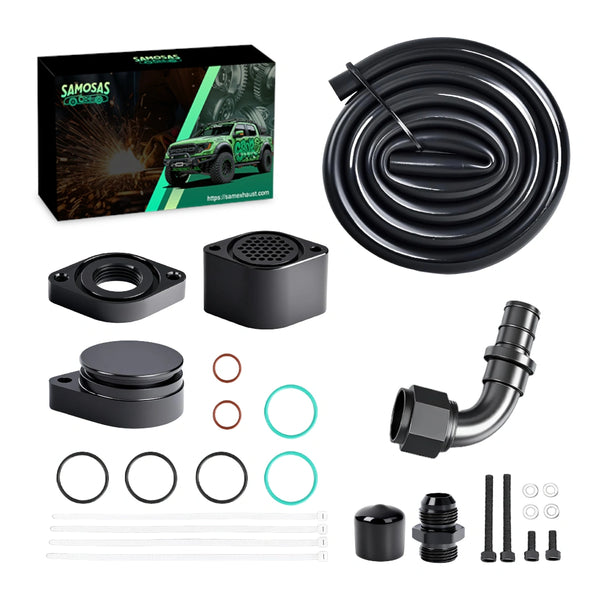 Ford 6.7L 2011-2016 Powerstroke CCV PCV Reroute/Delete Engine Ventilation Kit