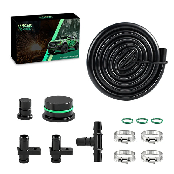 Duramax CCV/PCV Reroute Kit with Resonator Delete | Fits 2004-2010 6.6L LLY/LBZ/LMM | Improves Turbo Spool, Reduces Oil Vapor & Engine Buildup